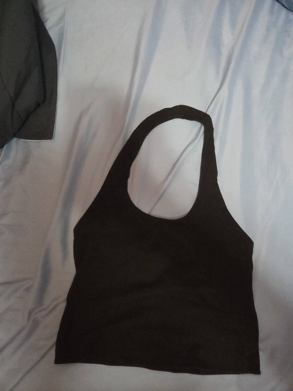 Derek Heart Vintage Black Halter Crop Top Size Women's Large